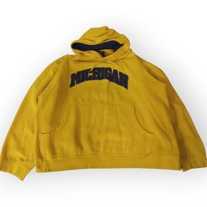 Y2K Starter Brand Yellow Michigan Hoodie